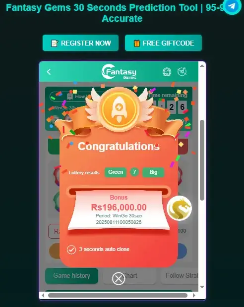 Fantasy Gems 30 seconds hack